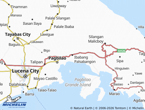 MICHELIN Ibabang Palsabangon map - ViaMichelin