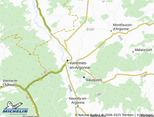 MICHELIN Cheppy map - ViaMichelin