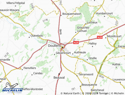 Mappa MICHELIN Doullens - ViaMichelin