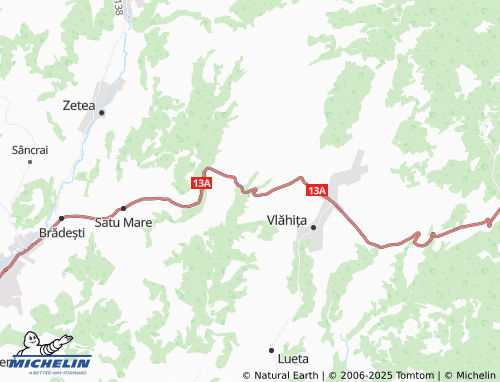 MICHELIN Băile Homorod map - ViaMichelin