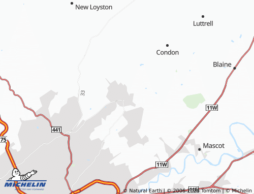 Mapa MICHELIN Gibbs - ViaMichelin