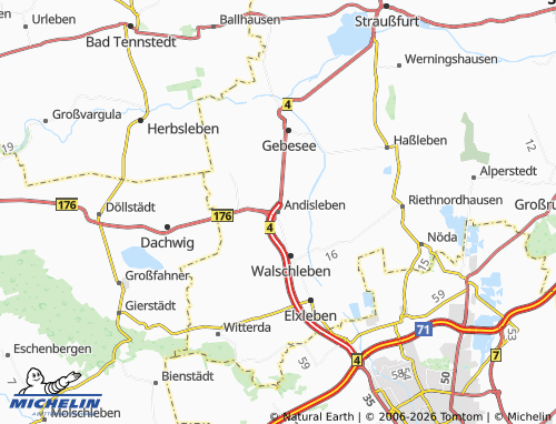 Mapa MICHELIN Andisleben - ViaMichelin