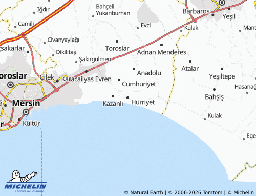 MICHELIN Hürriyet map - ViaMichelin