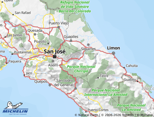 Mappa MICHELIN Turrialba - ViaMichelin