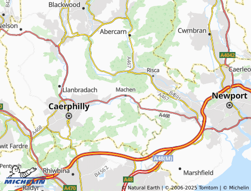 MICHELIN Machen map - ViaMichelin