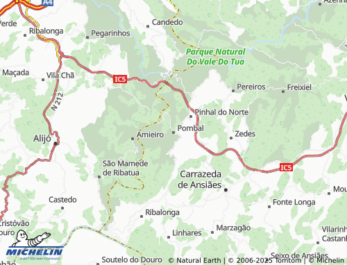 MICHELIN Pombal map - ViaMichelin