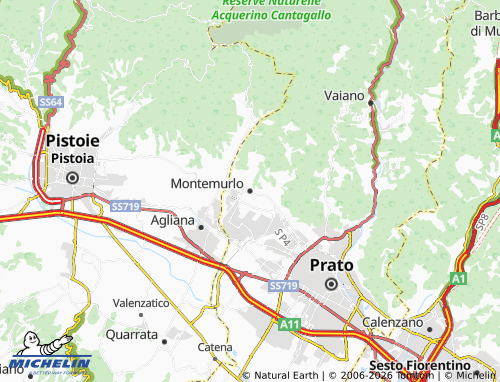 Mapa MICHELIN Montemurlo - ViaMichelin