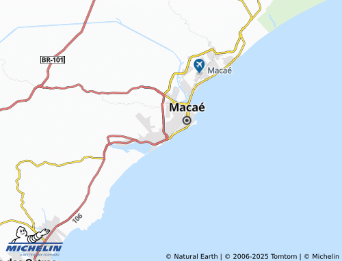 MICHELIN Riviera Fluminense map - ViaMichelin