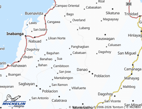 MICHELIN Cabatuan map - ViaMichelin