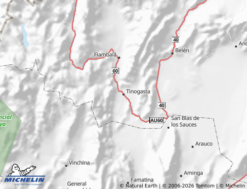 Mapa MICHELIN Tinogasta - ViaMichelin