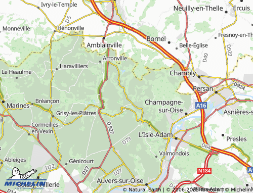 Carte MICHELIN Frouville - ViaMichelin