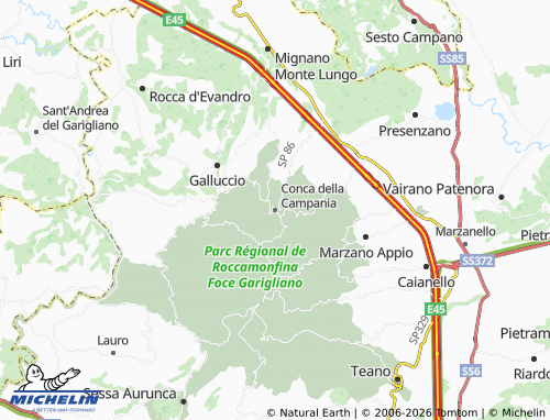 Carte MICHELIN Conca della Campania - ViaMichelin