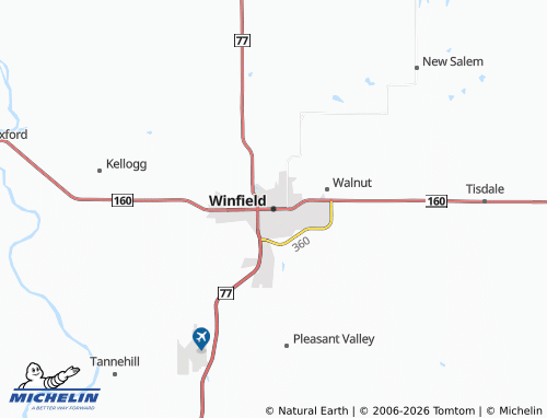 Mapa MICHELIN Winfield - ViaMichelin