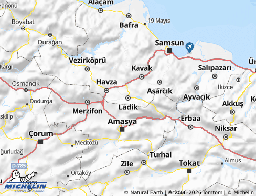 Mappa MICHELIN Ladik - ViaMichelin
