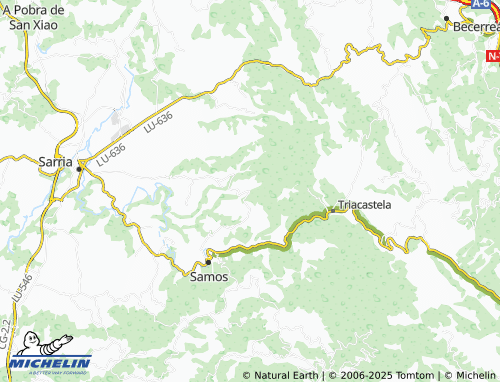 MICHELIN Montán (Santa María) map - ViaMichelin