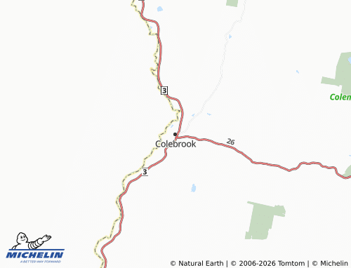 Mapa MICHELIN Colebrook - ViaMichelin