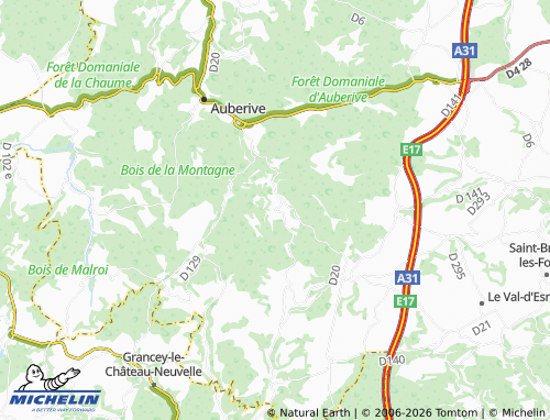 MICHELIN Praslay map - ViaMichelin