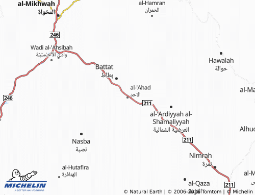 MICHELIN-Landkarte al-'Ahad - ViaMichelin