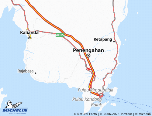 MICHELIN Pisang map - ViaMichelin