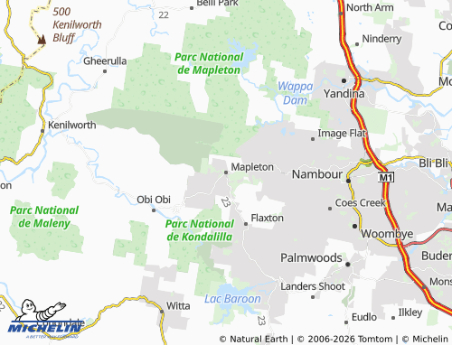 MICHELIN Mapleton map - ViaMichelin