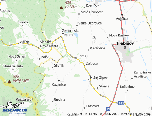 MICHELIN-Landkarte Egreš - ViaMichelin