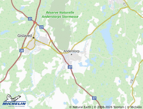 Mapa MICHELIN Anderstorp - ViaMichelin