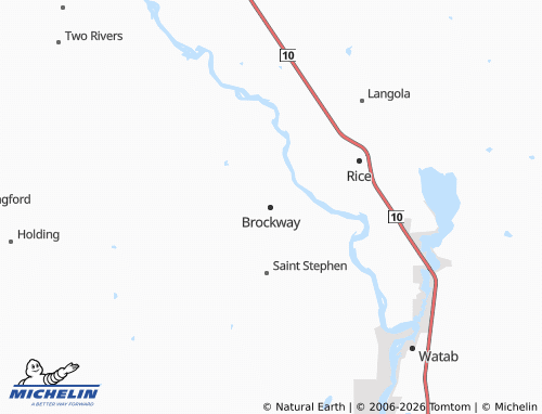 Carte MICHELIN Brockway - ViaMichelin