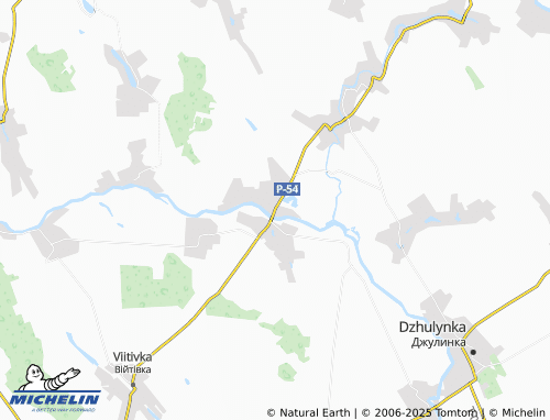 MICHELIN Krasnosilka map - ViaMichelin