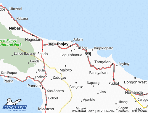 MICHELIN Bagacay map - ViaMichelin
