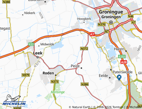 Mapa MICHELIN Roderwolde - ViaMichelin