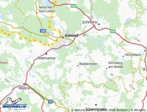 MICHELIN Albrechts map - ViaMichelin