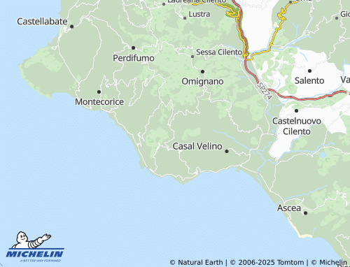 MICHELIN Celso map - ViaMichelin