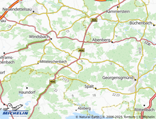 MICHELIN Wassermungenau map - ViaMichelin