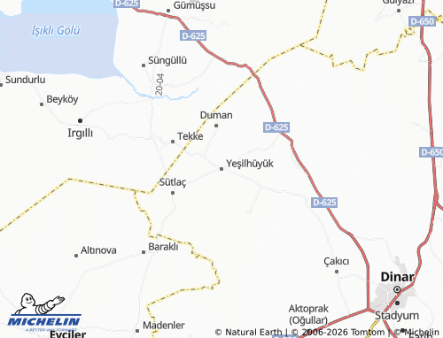 MICHELIN Yeşilhüyük map - ViaMichelin
