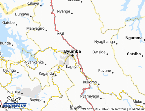 Mapa MICHELIN Byumba - ViaMichelin