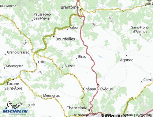 MICHELIN Biras map - ViaMichelin