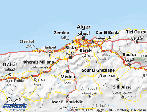Carte MICHELIN Ouled Yaich - ViaMichelin