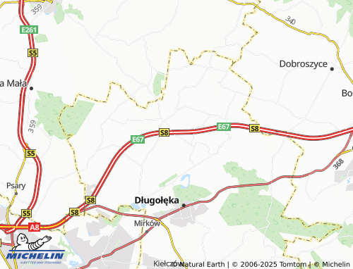 Mapa MICHELIN Budziwojowice - ViaMichelin