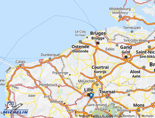 MICHELIN Diksmuide map - ViaMichelin
