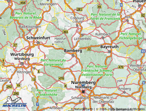 Mappa MICHELIN Bamberga - ViaMichelin
