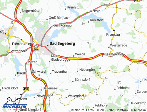 MICHELIN Weede map - ViaMichelin