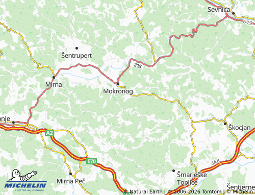 Mapa MICHELIN Gorenje Laknice - ViaMichelin