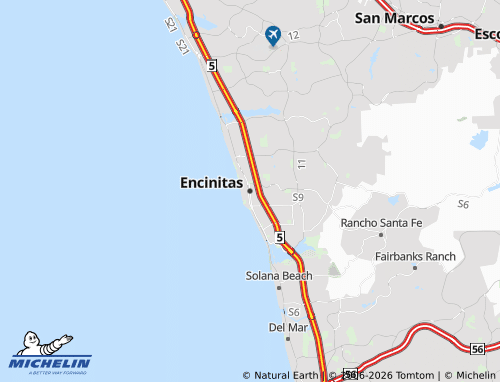 Mapa MICHELIN Encinitas - ViaMichelin