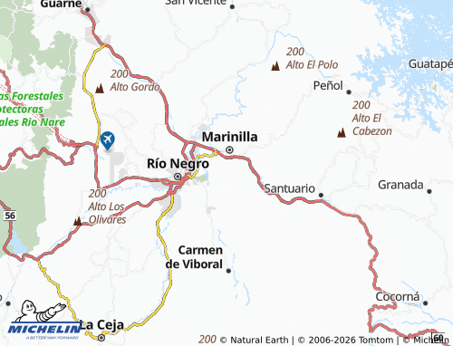 Mapa MICHELIN Campo Alegre - ViaMichelin