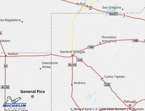 Mapa MICHELIN General Villegas - ViaMichelin