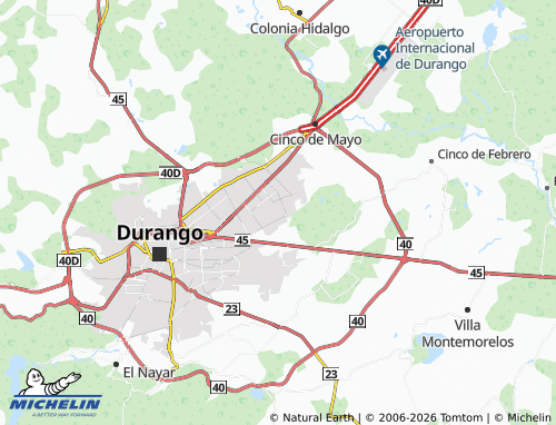 Mapa MICHELIN Durango Zona Industrial - ViaMichelin
