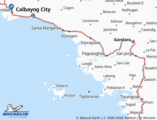MICHELIN Caparangasan map - ViaMichelin