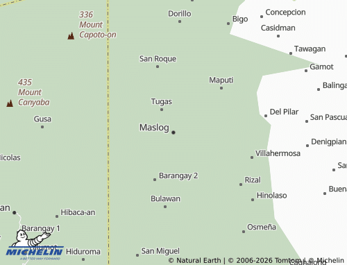 MICHELIN Maslog map - ViaMichelin