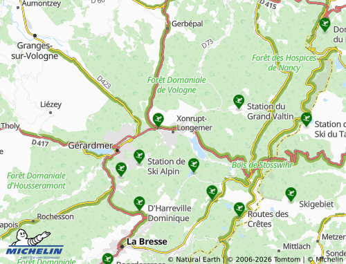 Mappa MICHELIN Xonrupt-Longemer - ViaMichelin