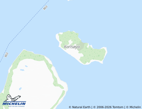 MICHELIN-Landkarte Karlsøy - ViaMichelin